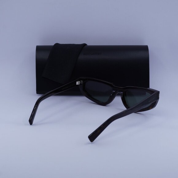 Saint Laurent SL634 NOVA 002 Cat Eye Sunglasses – Dark Havana main image 4